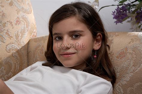 girl portrait lying on the sofa picture and hd photos free download on lovepik