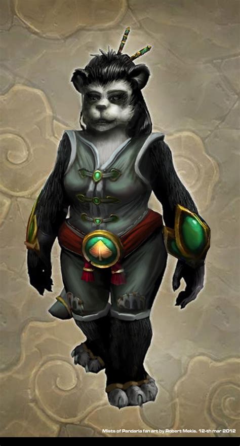 Artwork De Femelle Pandaren Par Robert Mekis Warcraft People