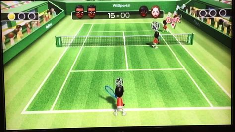 Wii Sports Tennis Vs Sarah And Elisa Rd Match Youtube