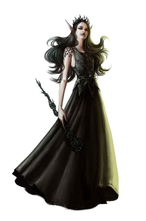 Female Evil Fey Queen Pathfinder Pfrpg Dnd Dandd D20 Fantasy Dark Elf Female Character Design