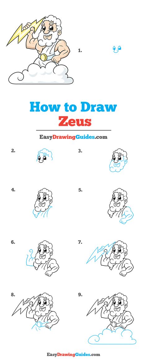 How To Draw Zeus Really Easy Drawing Tutorial