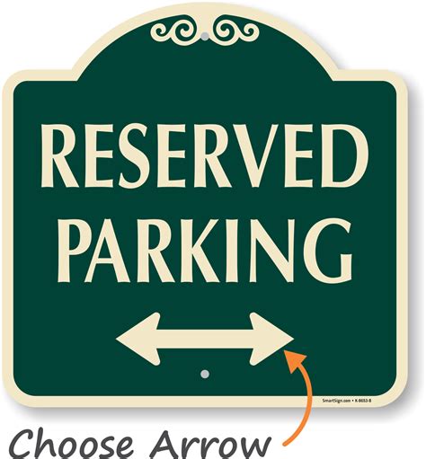 Reserved Parking Signs Parking Reserved Signs
