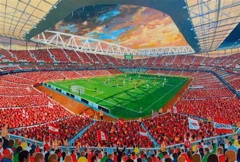 Print Of Emirates Stadium Fine Art Arsenal Football Club In 2020