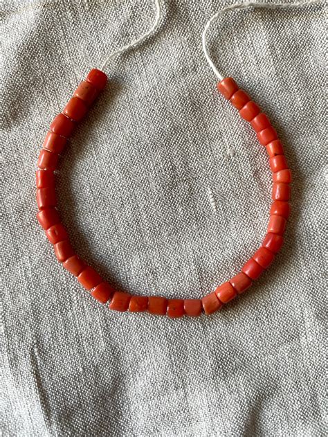 Ukrainian Coral Beads Natural Salmon Coral Antique Coral Etsy