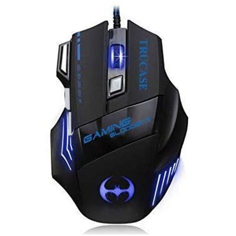 trucase tm 3200 dpi 7 button led optical usb wired gaming mouse 7 led colours for pro gamer