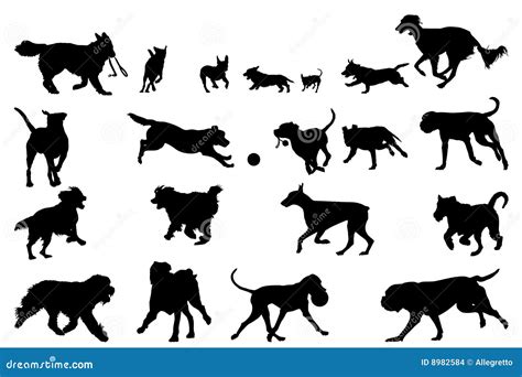 Dog Running Silhouettes Stock Illustration Illustration Of Silhouette