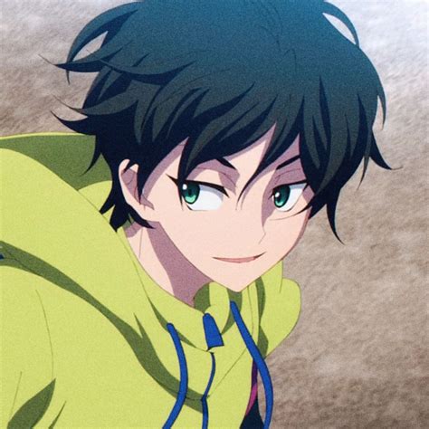 Miya Chinen Icon Anime Character With Black Hair And Green Eyes