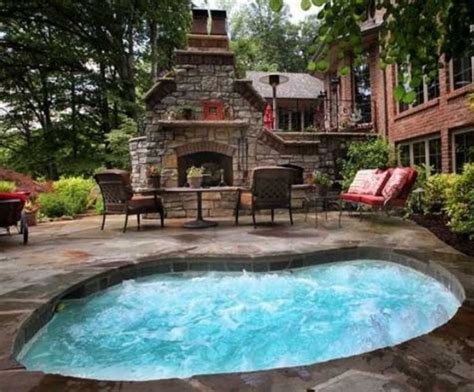 Inground Pool Designs For Small Backyards Patio Jacuzzi Outdoor