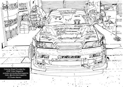 Great for my 4 year old boy, he has a lot of fun. FREE JDM Drift Coloring Page! Japanese Cars Coloring Page ...