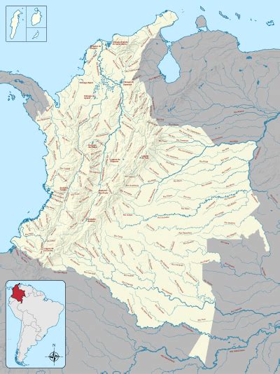 Rios De Colombia Mapa