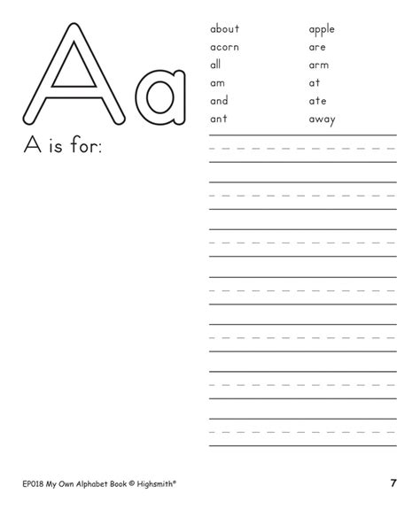 Buy Teacher Created Resources My Own Alphabet Book