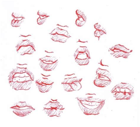 Drawing anime & manga lips with an open mouth drawing anime lips on an open mouth example. Lips. by Tagzii on deviantART | Lips drawing, Smile ...