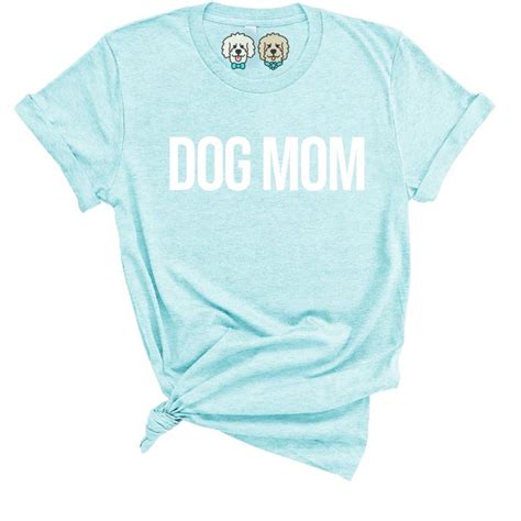 Pastel Blue Dog Mom T Shirt Dog Obsessed Dog Mom Tee Blue Dog Spring