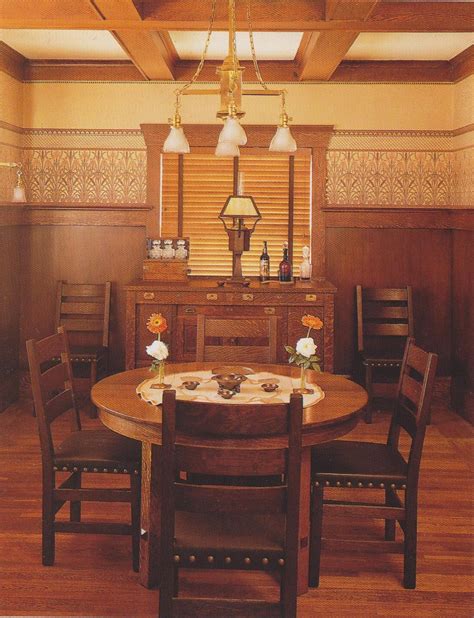 Arts And Crafts Movement Craftsman Bungalow Mission Style Dining
