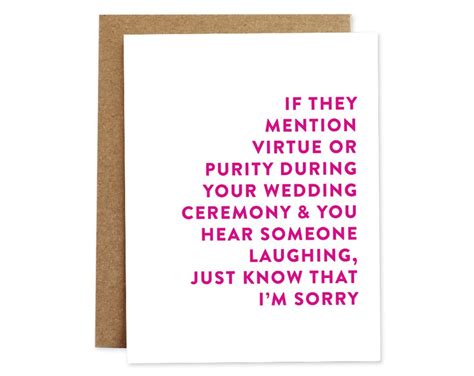 Funny Wedding Card Funny Wedding T Wedding Shower Card Etsy