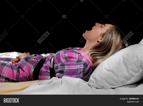 Screaming Girl Tied Belt Bed Sleep Image And Photo Bigstock