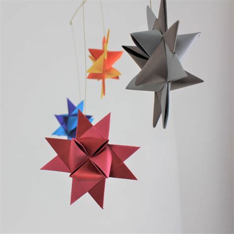 Rainbow Origami Star Baby Mobile By Deja Ooh