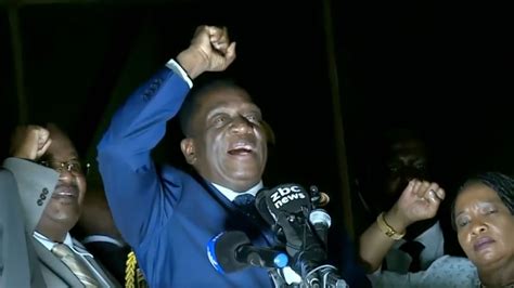 Zimbabwes Mnangagwa Thanks Public Military For Support Cgtn