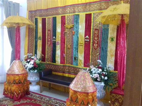 Pelaminan Pernikahan Adat Aceh Dekorasi Pelaminan Aceh Catering