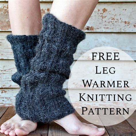 Free Discernment Womens Leg Warmer Knitting Pattern Brome Fields