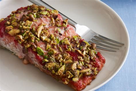 Not wanting to stray too far from traditional horseradish, i landed on this idea for beet relish as a an accompaniment to sc's inspired and super easy (and not so slow) slow roasted salmon filets. Nut Crusted Salmon with Creamy Chrain Sauce - Jamie Geller