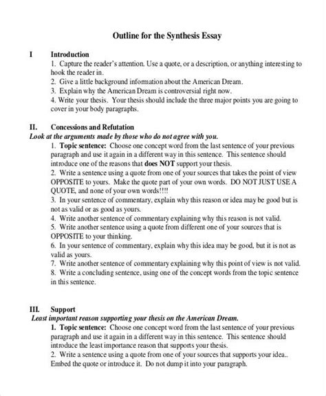 Learn how to write and format it with an easy example! FREE 6+ Synthesis Essay Examples & Samples in PDF | DOC ...