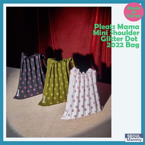 Pleats Mama Mini Shoulder Bag Glitter 2022 Edition Eco Friendly Knit