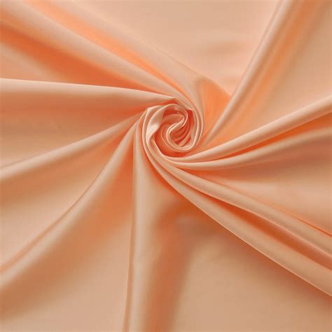 Wholesale Jubilant Bridal Satin Fabric Peach 75 Yard Roll Fabric Direct