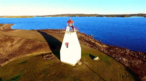 French Point Lighthouse Nova Scotia Canada Via Dji Phantom 3 Drone