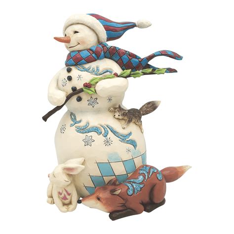 Jim Shore Heartwood Creek Wonderland As The Winds Blow Snowman Figurine