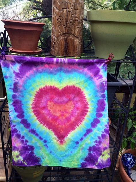 I saw it and had to dye it! Tie Dye Bandana Hippie Room Decor Tie Dye Wall by ...