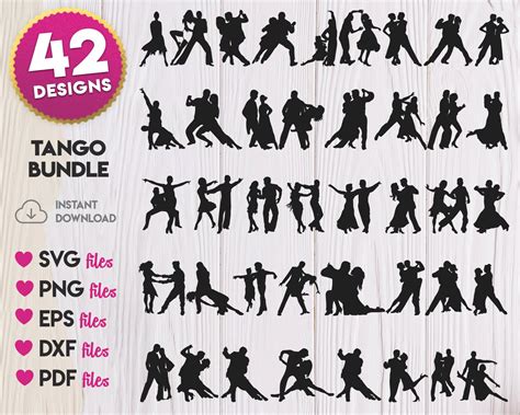 Tango Silhouette Svg Tango Svg Bundle Tango Dancer Svg Etsy