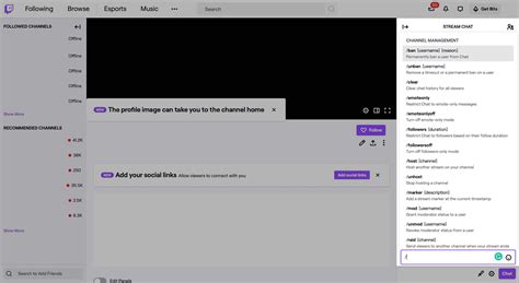 The Complete List Of Twitch Commands