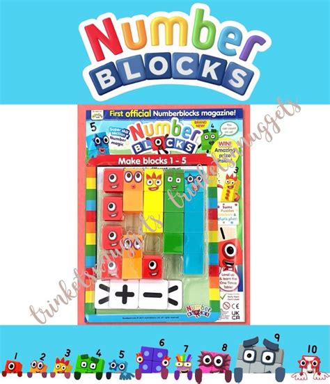 Cbeebies Numberblocks Magazine With Toy Blocks Hobbies And Toys Books