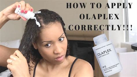 How To Apply Olaplex No 3 To Your Hair Demo Youtube