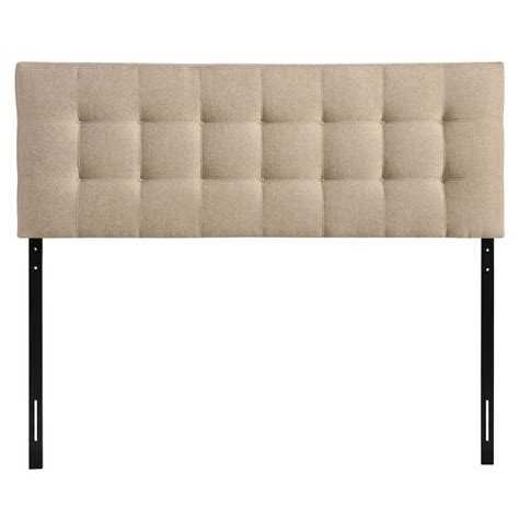 Lily King Upholstered Fabric Headboard Beige Polyester By Modway