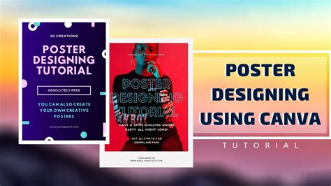 Poster Designing In Canva Tutorial For Beginners Free Platform For