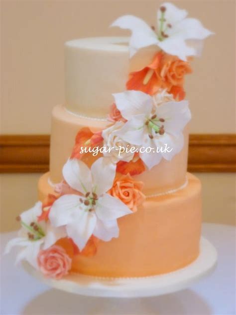 Orange Ombre Cake Decorated Cake By Sugar Pie Cakesdecor