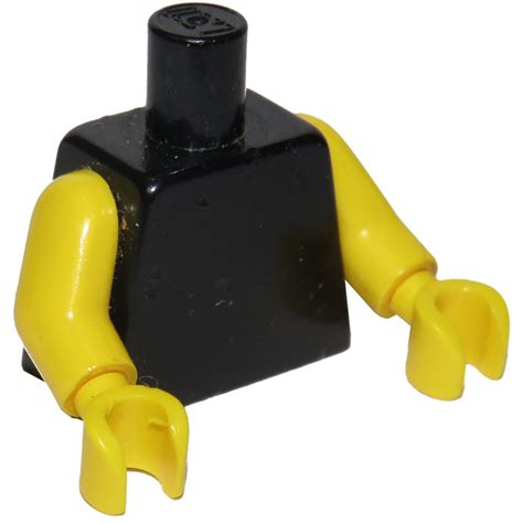 Lego Plain Minifig Torso With Yellow Arms And Hands
