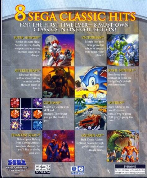 Sega Pc Smash Pack Cover Or Packaging Material Mobygames