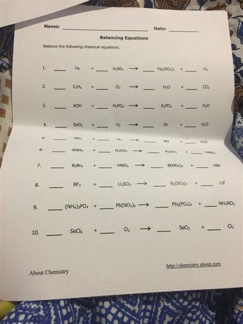 How to say i need to practice in russian. Balancing Equations Practice Worksheet Answers solved ...