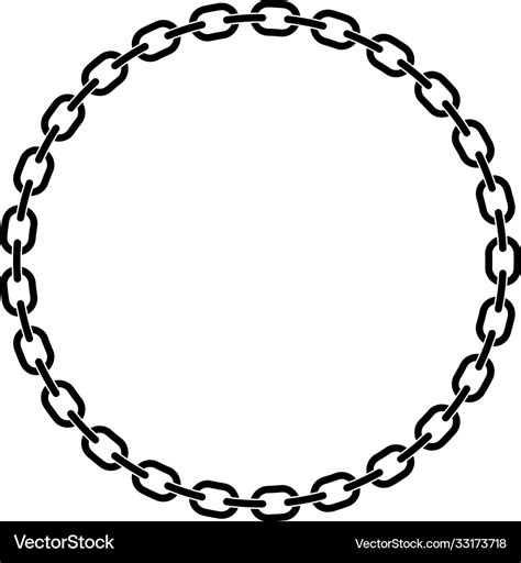 Chain Links In A Prefect Circle Royalty Free Vector Image