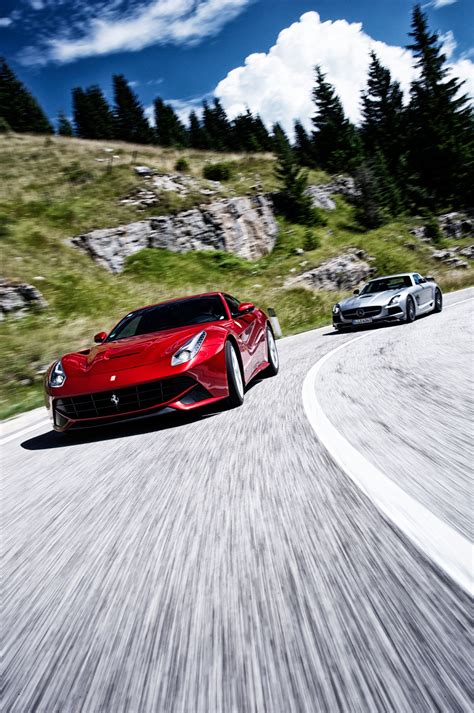 Charles leclerc questioned the scuderia's plan, mercedes got theirs wrong… Ferrari F12 Berlinetta vs Mercedes-Benz SLS AMG Black Series - Automobile Magazine