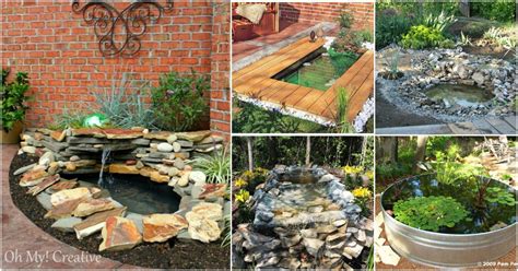 How to build a pond. 15 Budget Friendly DIY Garden Ponds You Can Make This ...