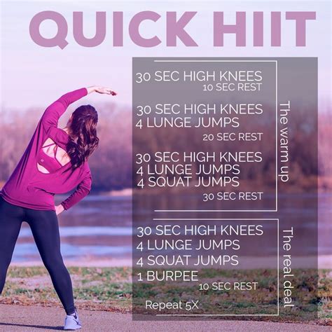 Quick Hiit Workout Quick Hiit Workout Fitness Coach Hiit Workout