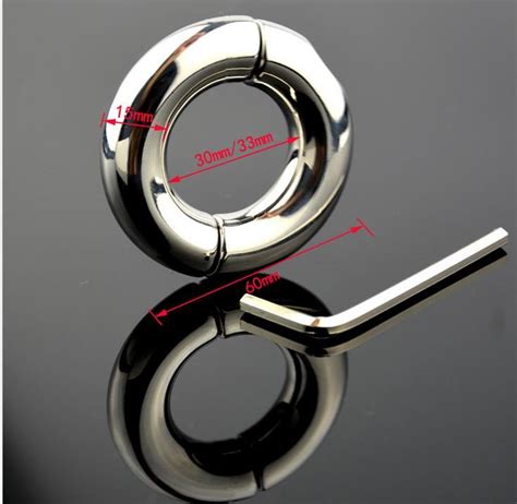 Extreme Stainless Steel Solid Ball Stretcher Oz Scrotum Testicle Stretched Cbt Bondage