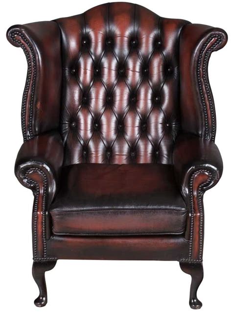 Not to worry, we have a specific selection with discounts on pairs because we know from experience. Vintage red leather wing back arm chair from England with ...