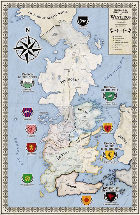 Alternative Map Of Westeros Game Of Thrones By Zalringda On Deviantart