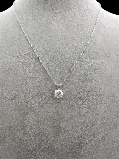 204 Carat Round Diamond Solitaire Pendant Necklace At 1stdibs