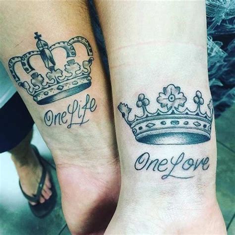 Many people opt for a small wrist tattoo. Pin on couple tattoos